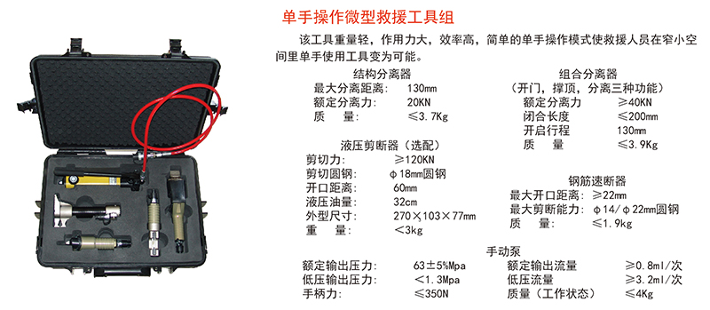 单手操作微型救援工具组1