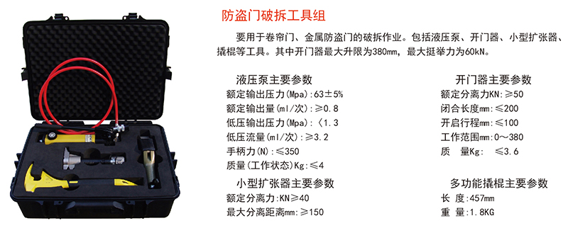 防盗门破拆工具组1